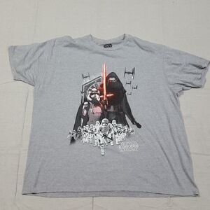 STAR WARS Shirt Mens 2X Kylo Ren Stormtroopers The Force Awakens T-Shirt